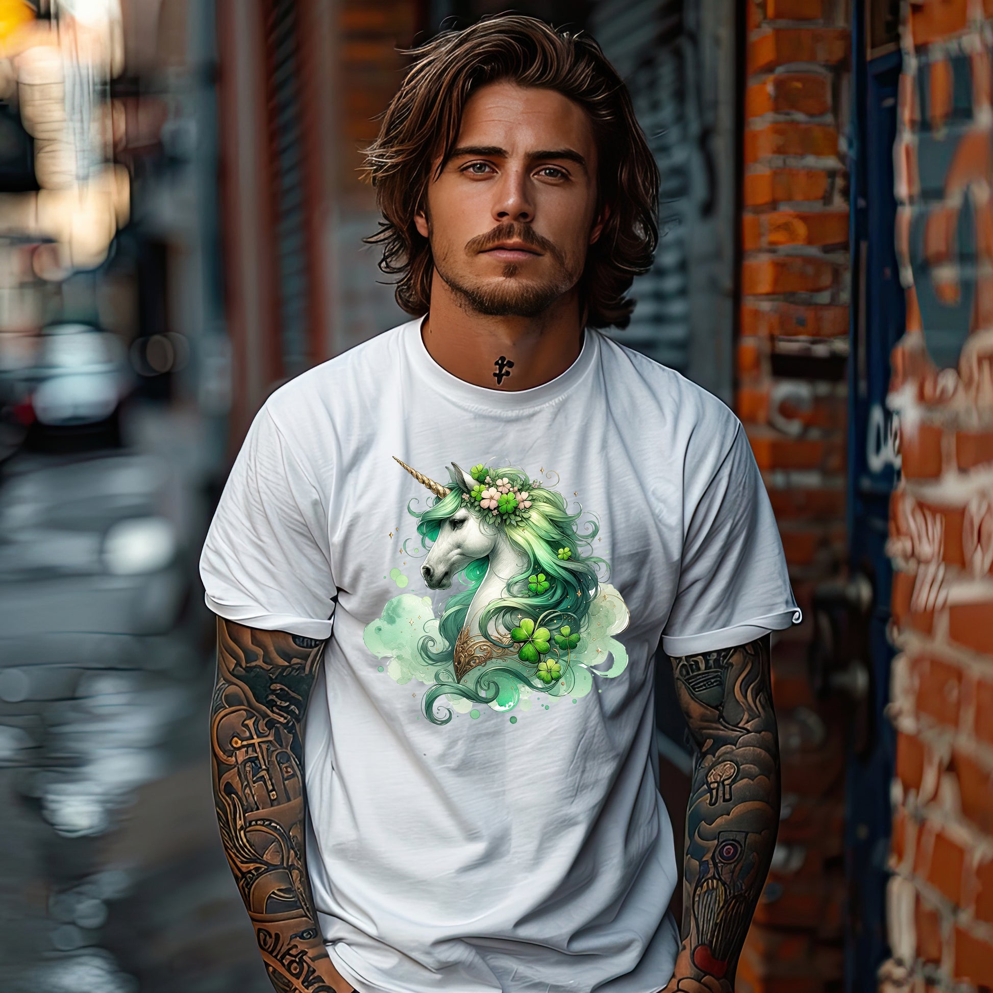 Magical Irish Unicorn St. Patrick's Day T-Shirt – Enchanting Lucky Charm Tee - Mallard Moon Gift Shop