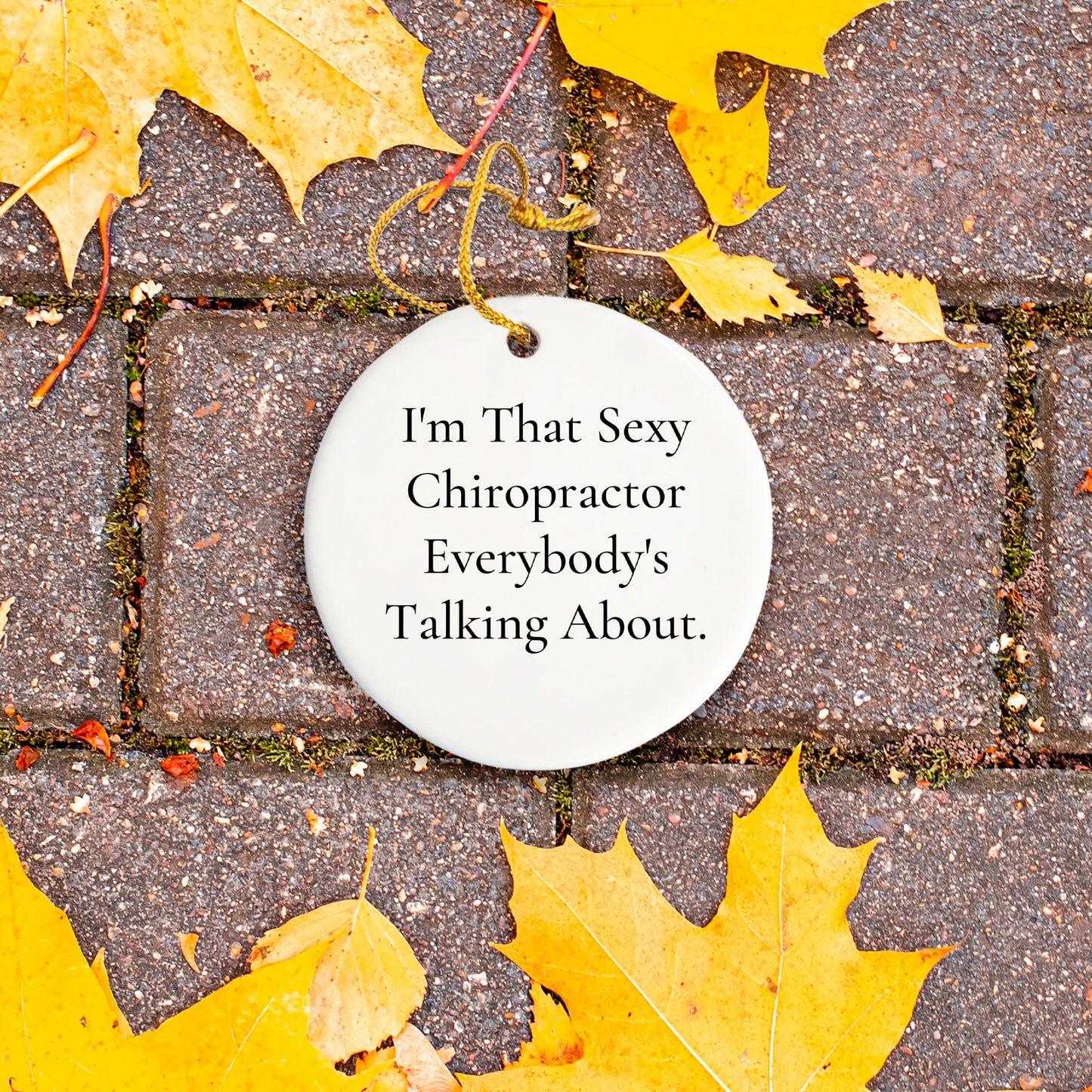 Sexy Chiropractor Gifts for Chiropractors, Funny Christmas Circle Ornament, Gifts from Friends, Gifts for Chiropractors