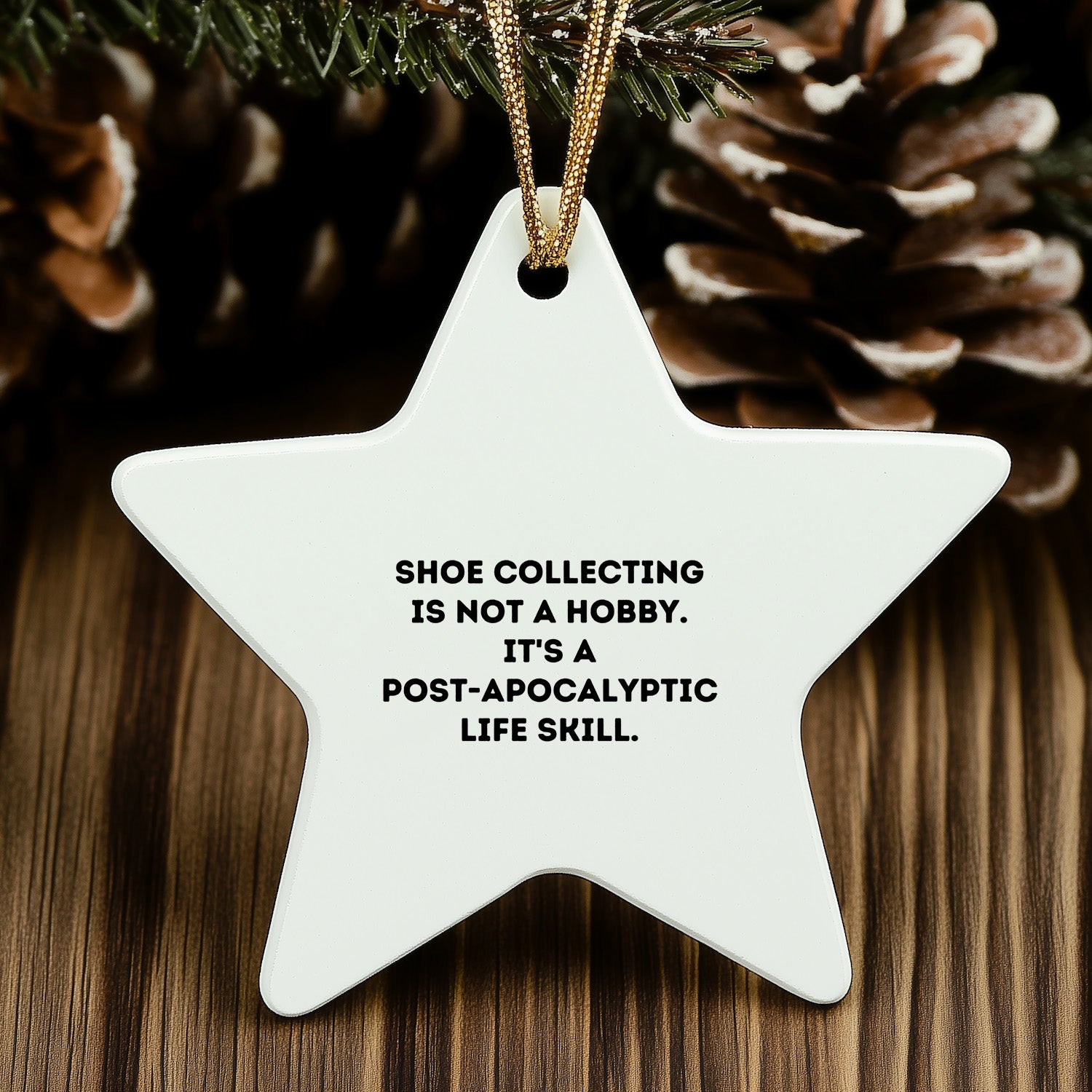 Shoe Collecting Gifts from Friends, Shoe Collecting Enthusiasts, or Family - Funny Star Ornament for Christmas