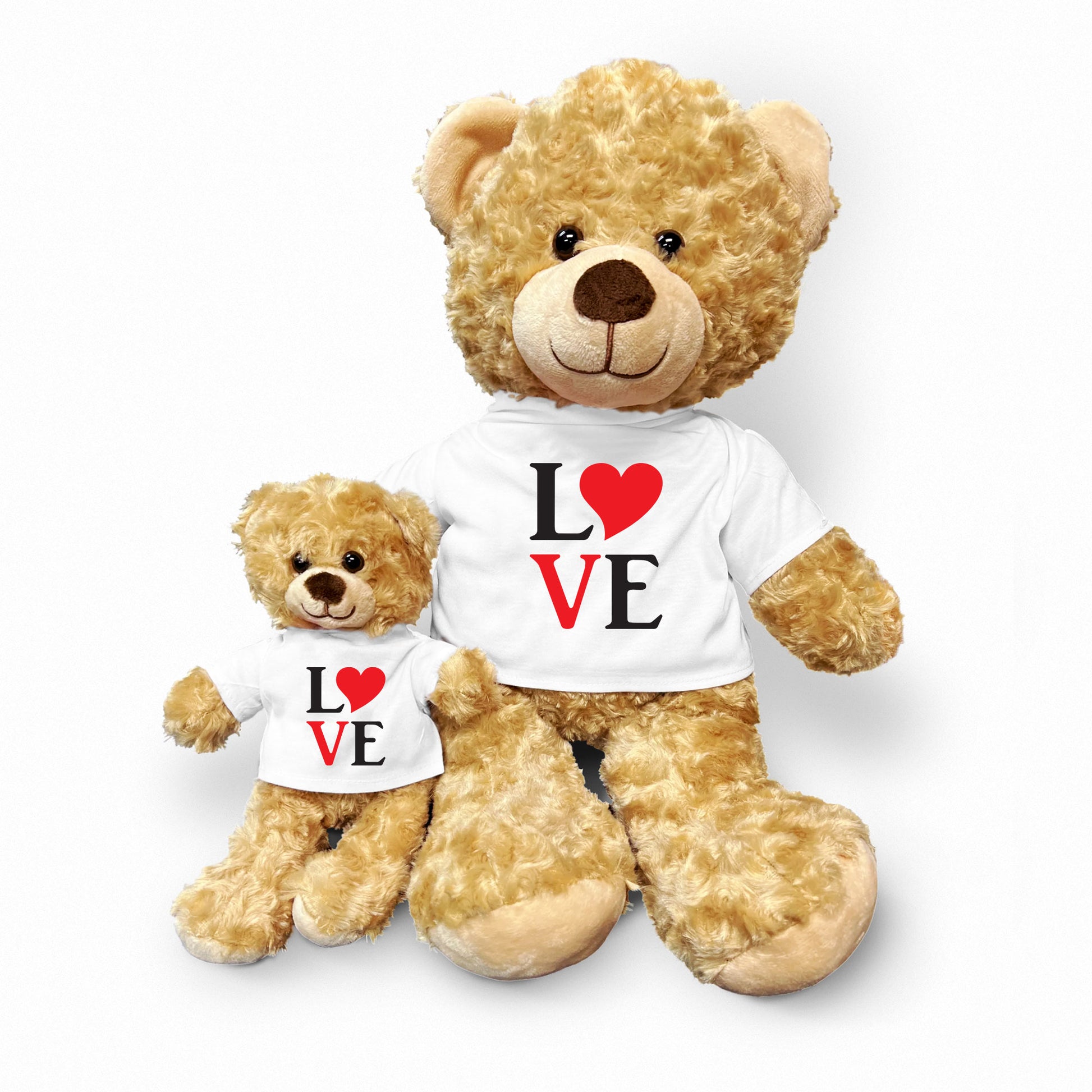 Spread Some Love - Adorable Plush Lamb, Panda, or Teddy Bear with Tee Shirt - Mallard Moon Gift Shop