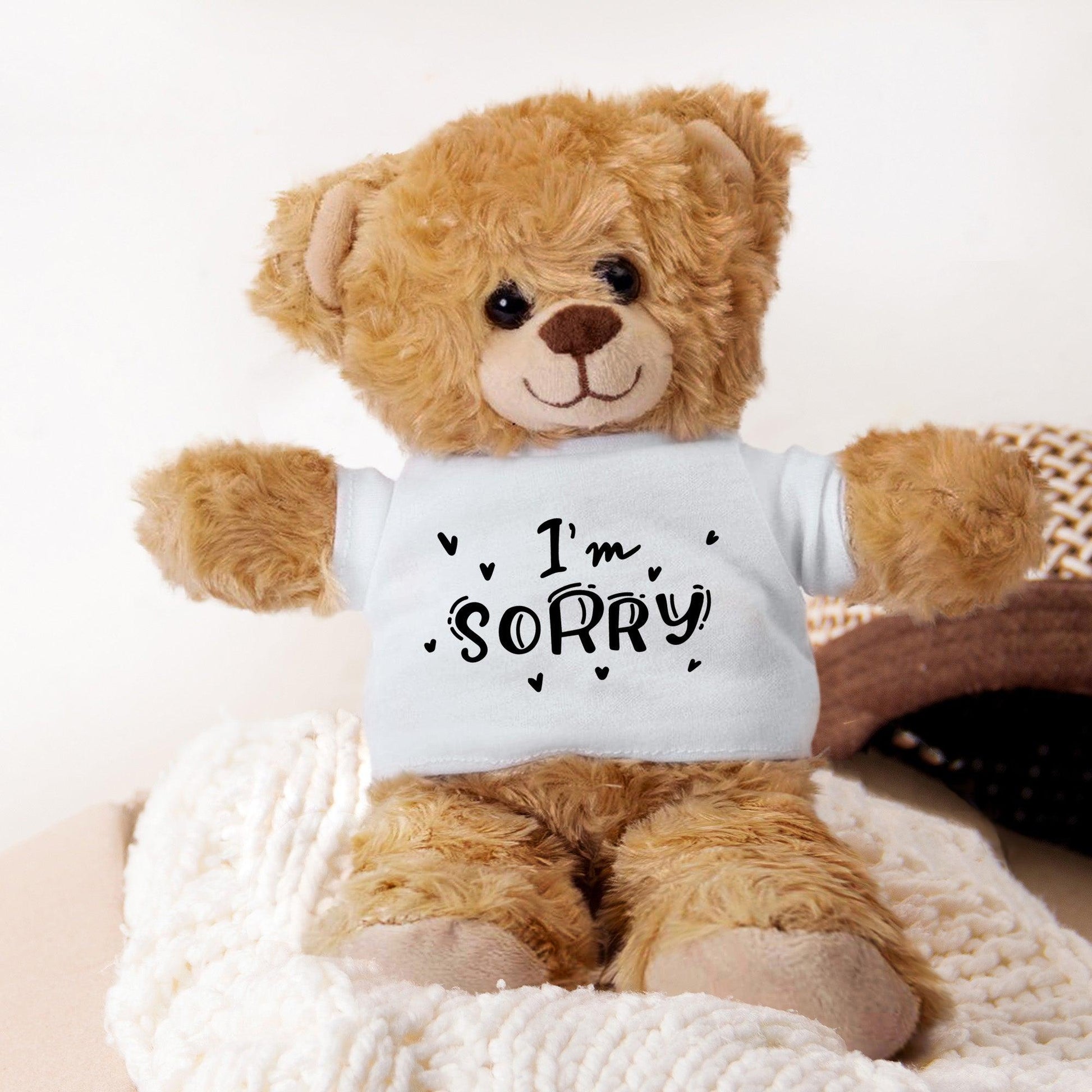 Apology Gift - I am Sorry - Plush Panda Bear with Tee Shirt - Mallard Moon Gift Shop