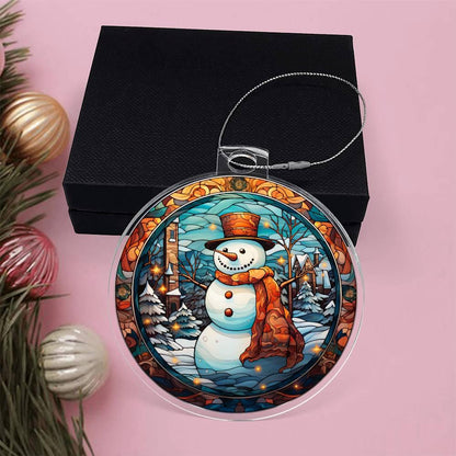 Snowman Acrylic Keepsake Ornament