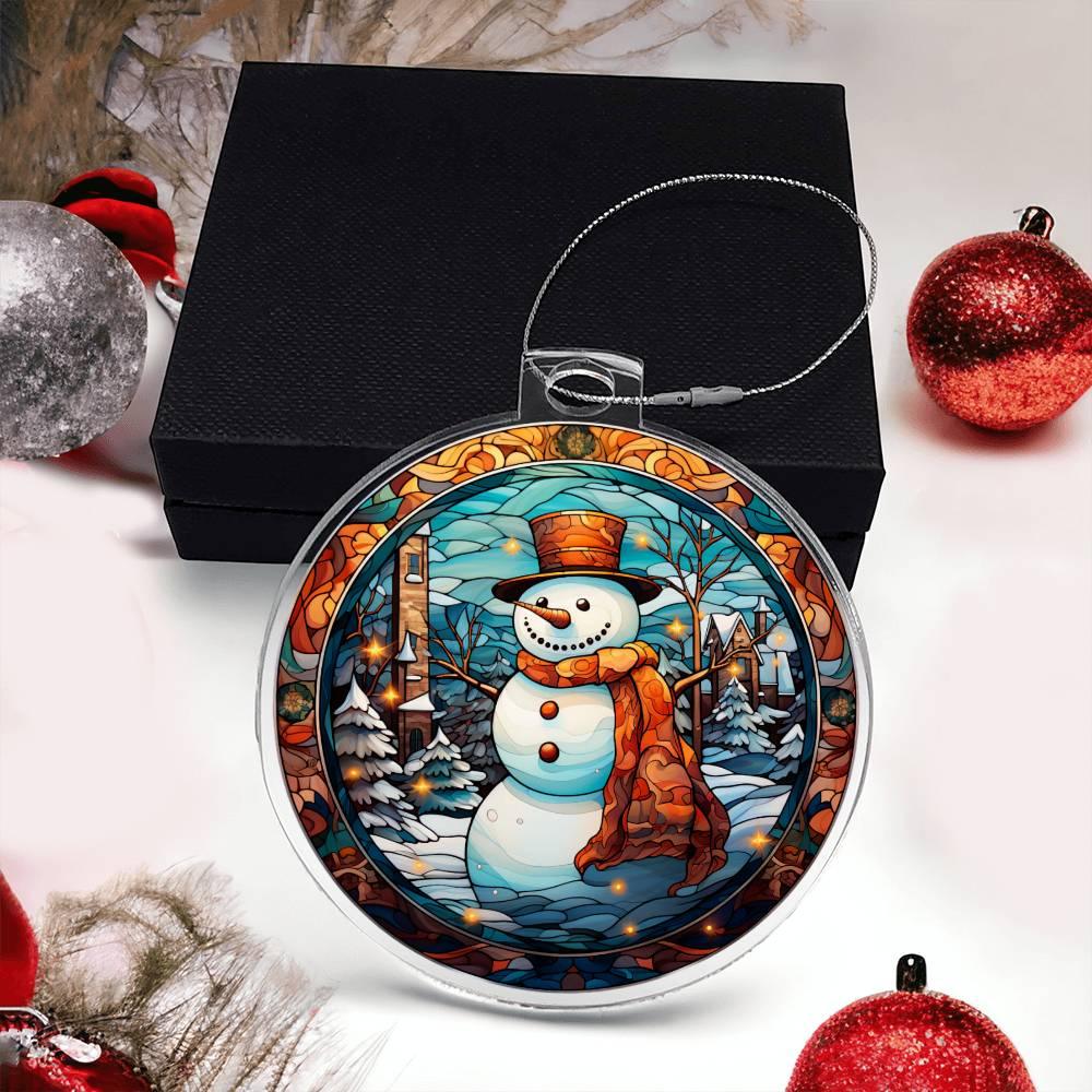 Snowman Acrylic Keepsake Ornament