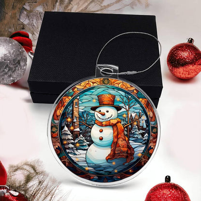 Snowman Acrylic Keepsake Ornament