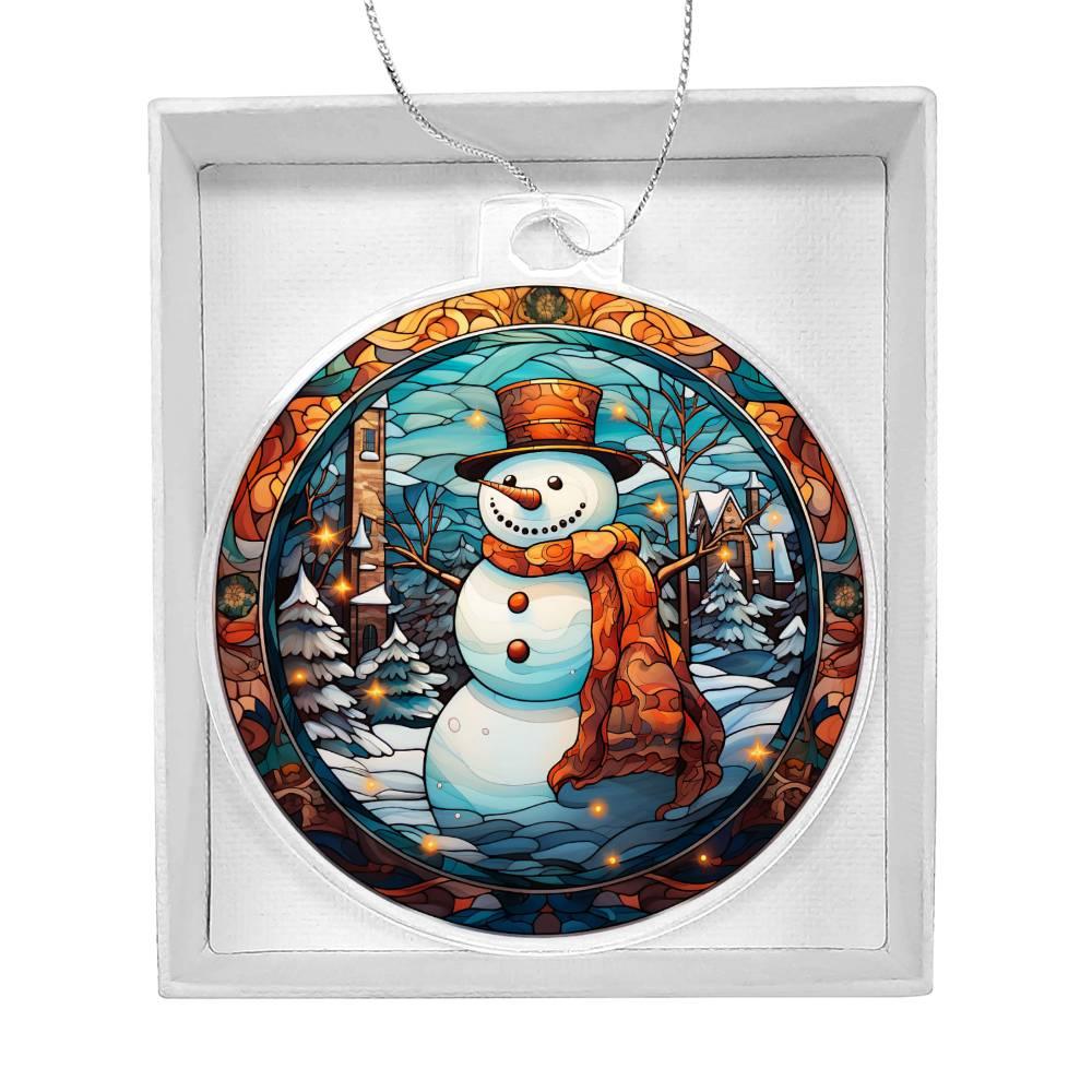Snowman Acrylic Keepsake Ornament