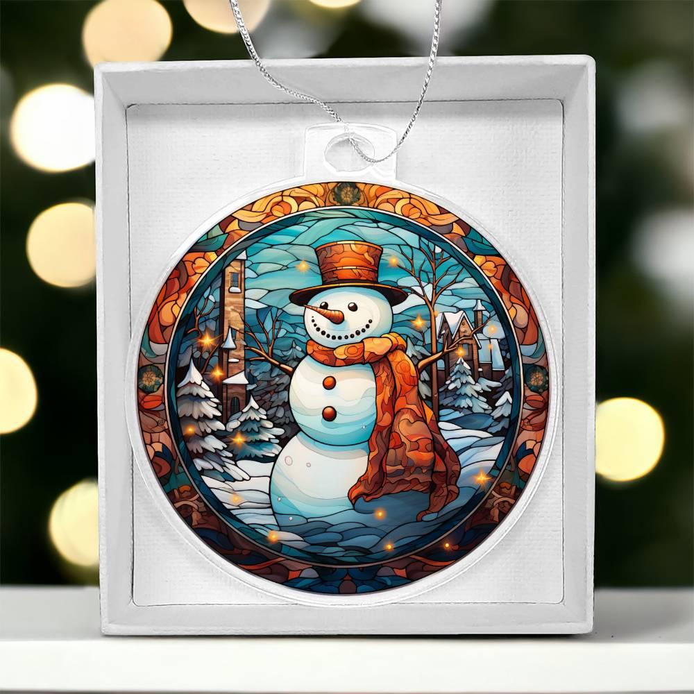 Snowman Acrylic Keepsake Ornament