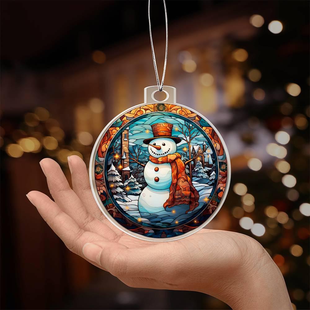 Snowman Acrylic Keepsake Ornament