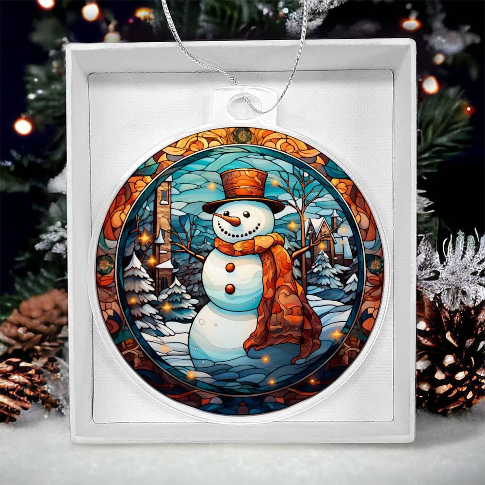 Snowman Acrylic Keepsake Ornament