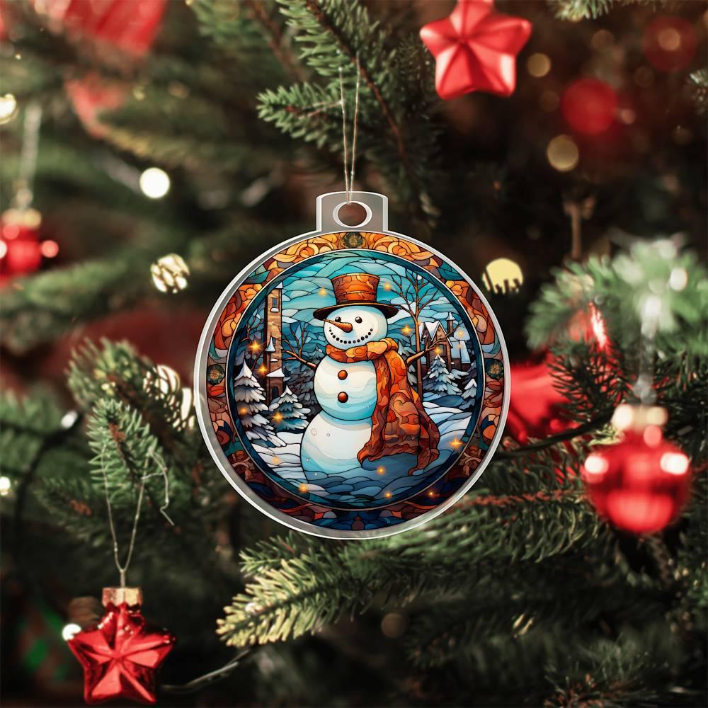 Snowman Acrylic Keepsake Ornament