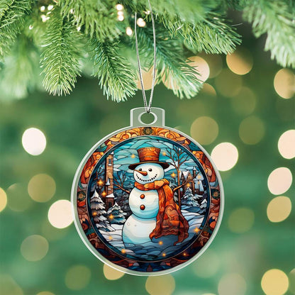 Snowman Acrylic Keepsake Ornament