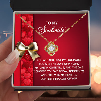 To My Soulmate Necklace - Express Your Love That Lasts Forever - Mallard Moon Gift Shop
