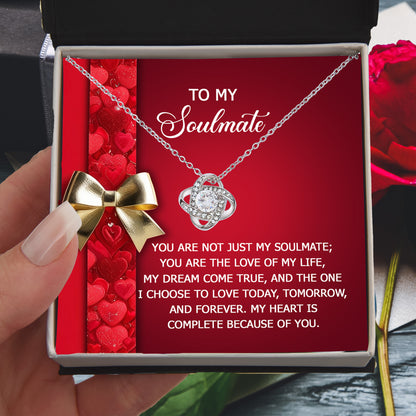 To My Soulmate Necklace - Express Your Love That Lasts Forever - Mallard Moon Gift Shop