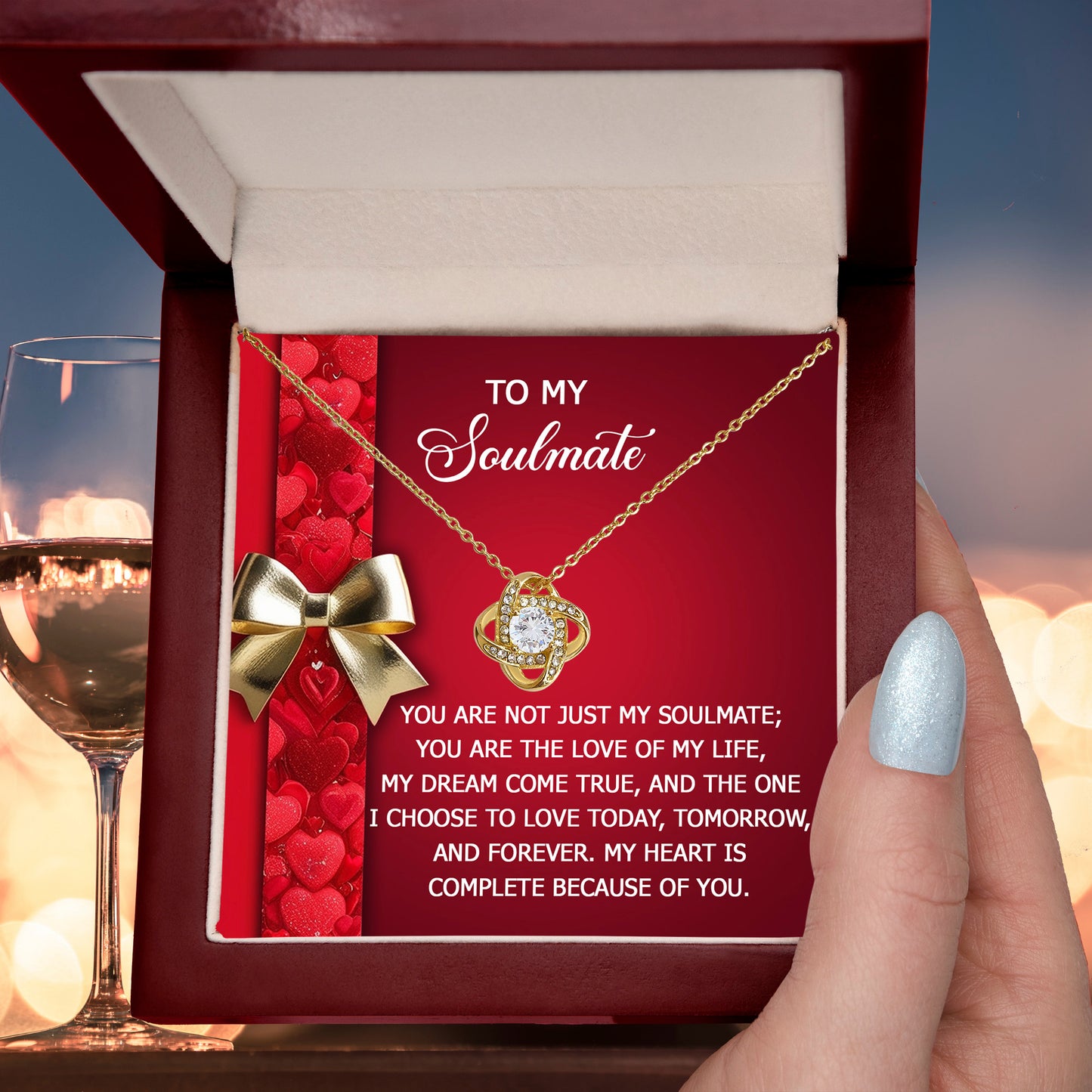 To My Soulmate Necklace - Express Your Love That Lasts Forever - Mallard Moon Gift Shop