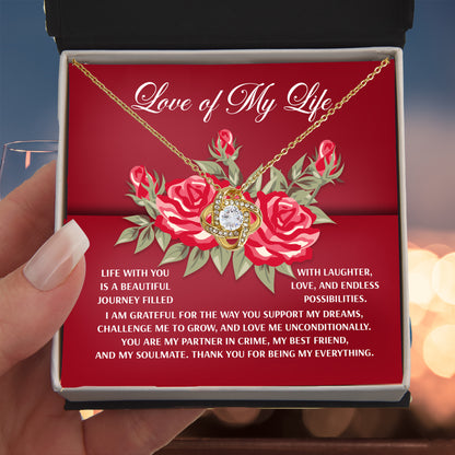 To the Love of My Life – Romantic Soulmate Necklace with Meaningful Message - Mallard Moon Gift Shop