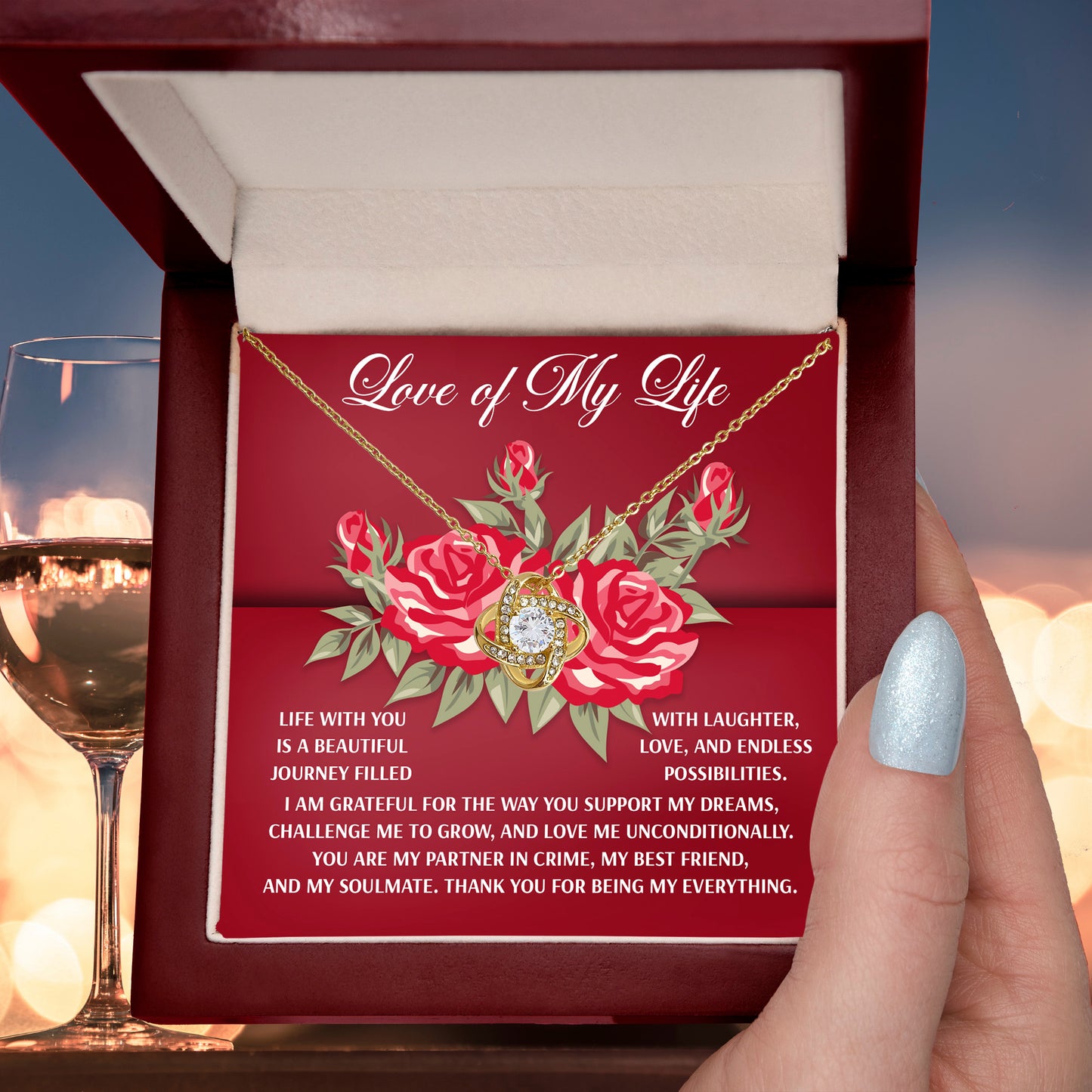 To the Love of My Life – Romantic Soulmate Necklace with Meaningful Message - Mallard Moon Gift Shop