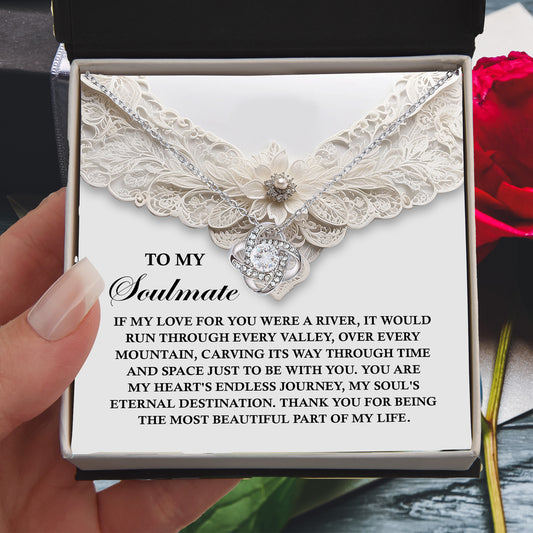 Romantic Love Knot Necklace – Celebrate Your Endless Journey Together - Mallard Moon Gift Shop