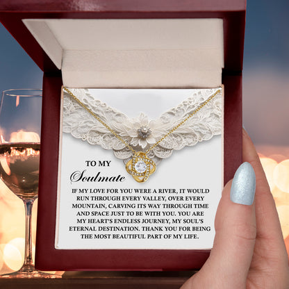 Romantic Love Knot Necklace – Celebrate Your Endless Journey Together - Mallard Moon Gift Shop