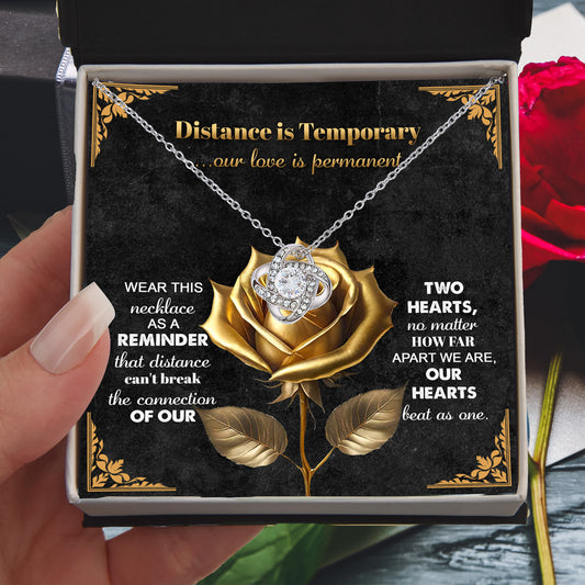 Romantic Necklace with Message Card – The Perfect Gift for Long-Distance Relationships - Mallard Moon Gift Shop