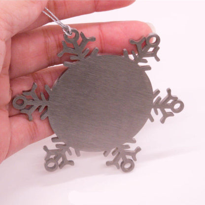 To My Brother-in-law Gifts, Never give up no matter what, Inspirational Brother In Law Snowflake Ornament, Encouragement Birthday Christmas Unique Gifts For Brother In Law