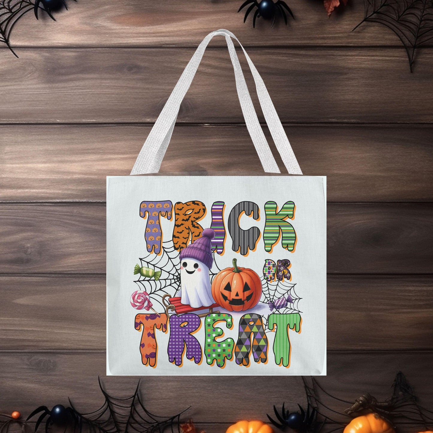 Trick or Treat Halloween Tote Bag for Kids - Mallard Moon Gift Shop