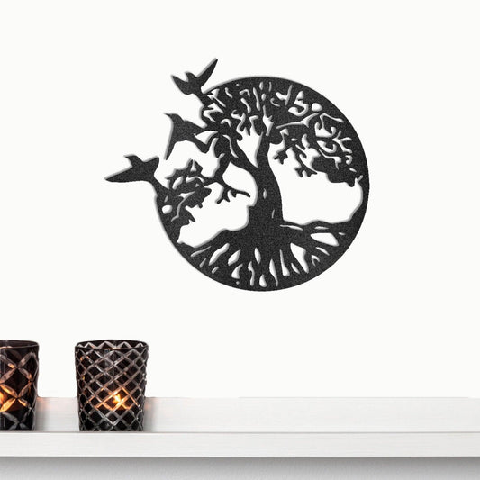 Take Flight Tree Indoor Outdoor Steel Sign - Mallard Moon Gift Shop