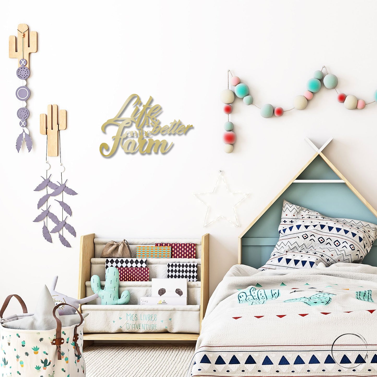 Life is Better on the Farm Quote Indoor Outdoor Steel Wall Sign - Mallard Moon Gift Shop