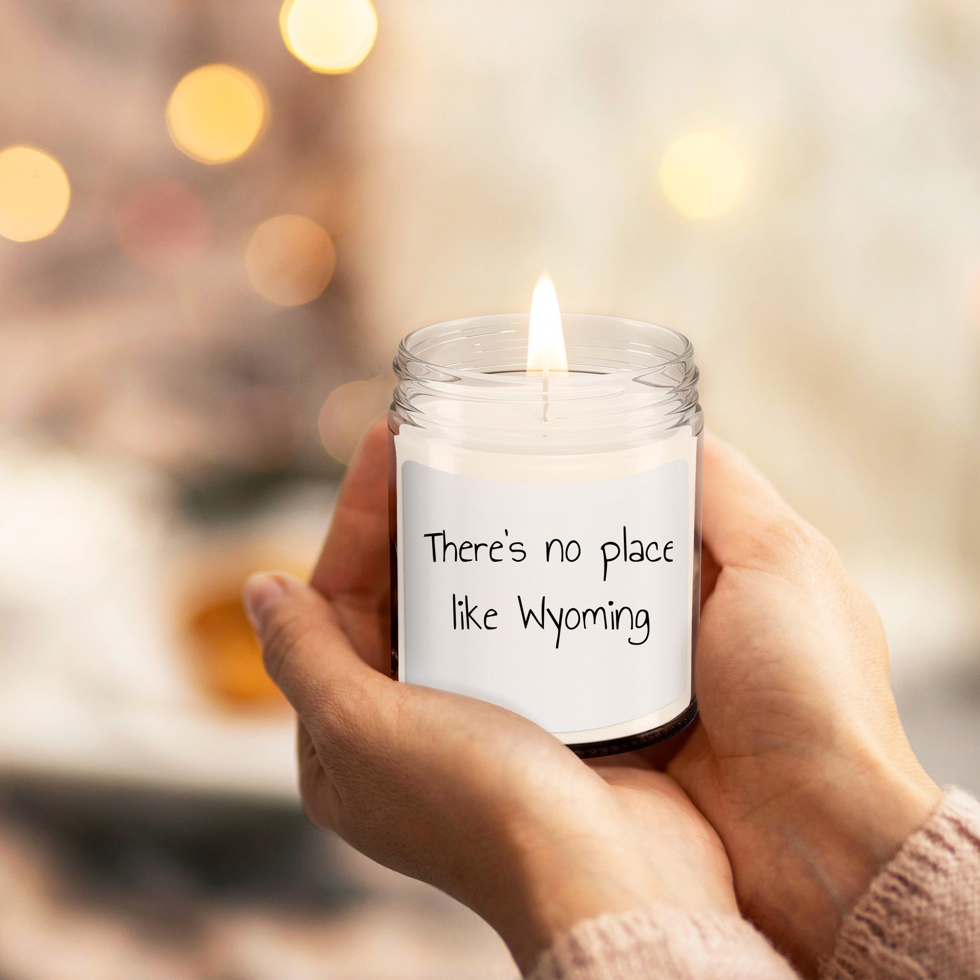 Wyoming's Best Kept Secret: 9oz Vanilla Soy Candle, There's No Place Like Wyoming - Mallard Moon Gift Shop
