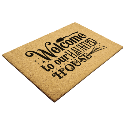 Welcome_to_Our_Haunted_House_Coir_Doorma_Outdoor_Mat_Angle_Mockup.png