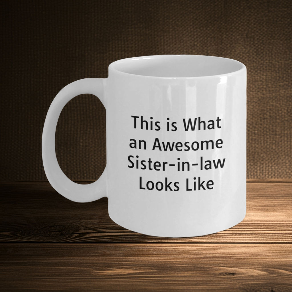 Funny Sister-in-law White Coffee Mug with Inspirational Quote, Birthday Unique Gifts - Mallard Moon Gift Shop