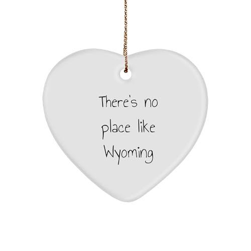 Wyoming Heart Ornament- 'There's No Place Like Wyoming', Christmas Gifts