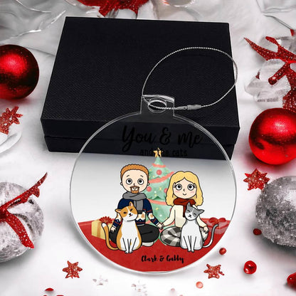 You and me and the Cats Acrylic Keepsake Ornament