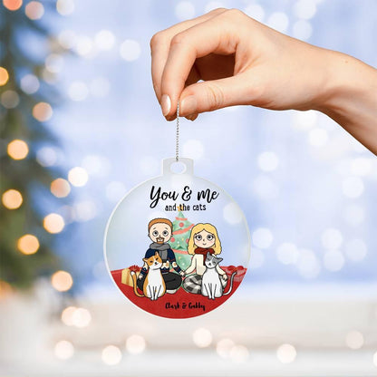 You and me and the Cats Acrylic Keepsake Ornament