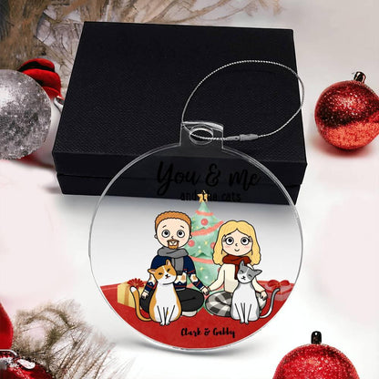 You and me and the Cats Acrylic Keepsake Ornament