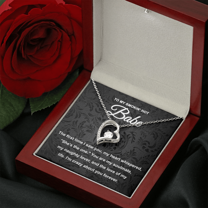 Soulmate Gift - My Naughty Lover and Love of My Life - Forever Love Pendant Necklace - Mallard Moon Gift Shop