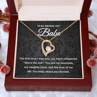 Soulmate Gift - My Naughty Lover and Love of My Life - Forever Love Pendant Necklace - Mallard Moon Gift Shop