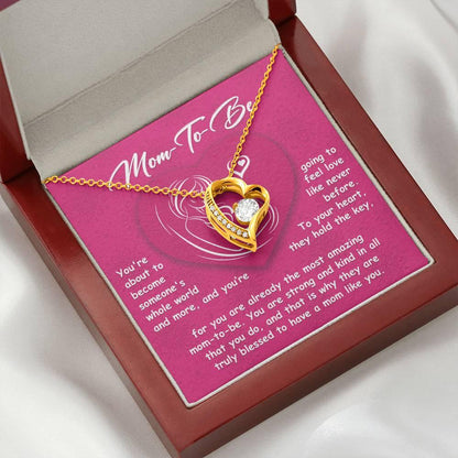 Gift for the Mom To Be You Will Soon Be Someone's Whole World Forever Love Heart Pendant Necklace - Mallard Moon Gift Shop