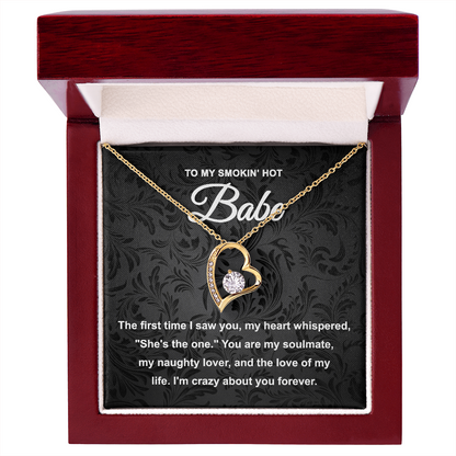 Soulmate Gift - My Naughty Lover and Love of My Life - Forever Love Pendant Necklace - Mallard Moon Gift Shop