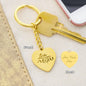 Mom Gift Personalized Engraved Heart Shaped Keychain Love You Mom - Mallard Moon Gift Shop