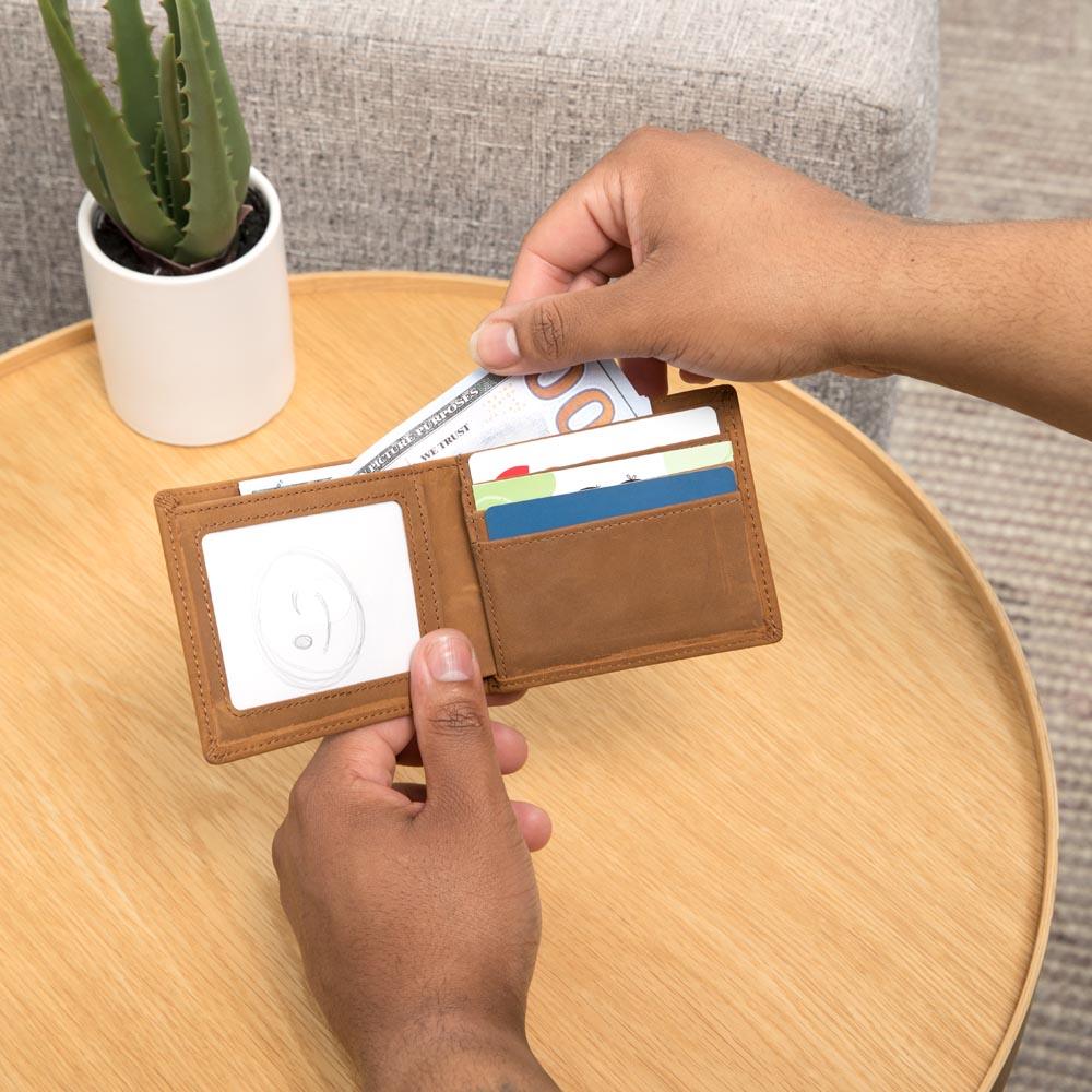 Promoted to Daddy 2024 Leather Wallet - Mallard Moon Gift Shop