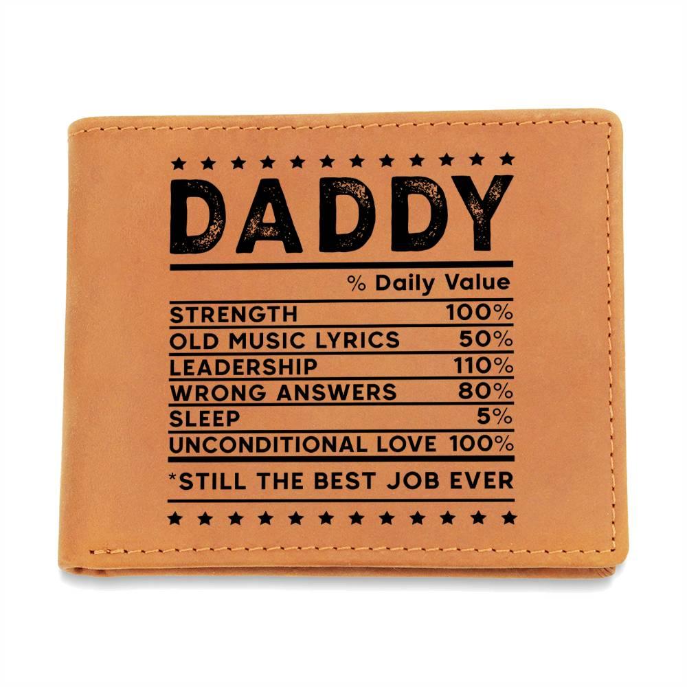 Dad Recipe Leather Wallet Father Gift - Mallard Moon Gift Shop