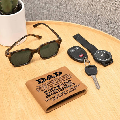 Dad Retirement Gift Leather Wallet - Mallard Moon Gift Shop