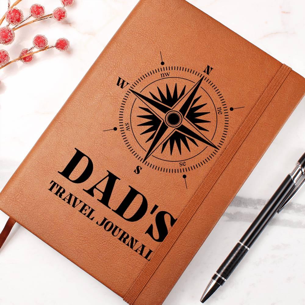 Gift for Dad Travel Leather Journal - Mallard Moon Gift Shop