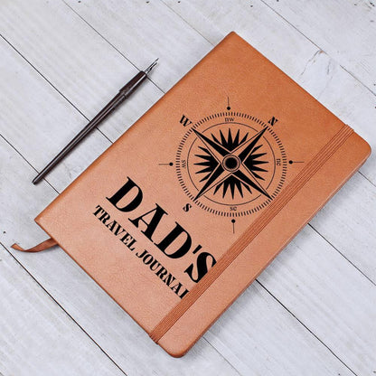 Gift for Dad Travel Leather Journal - Mallard Moon Gift Shop