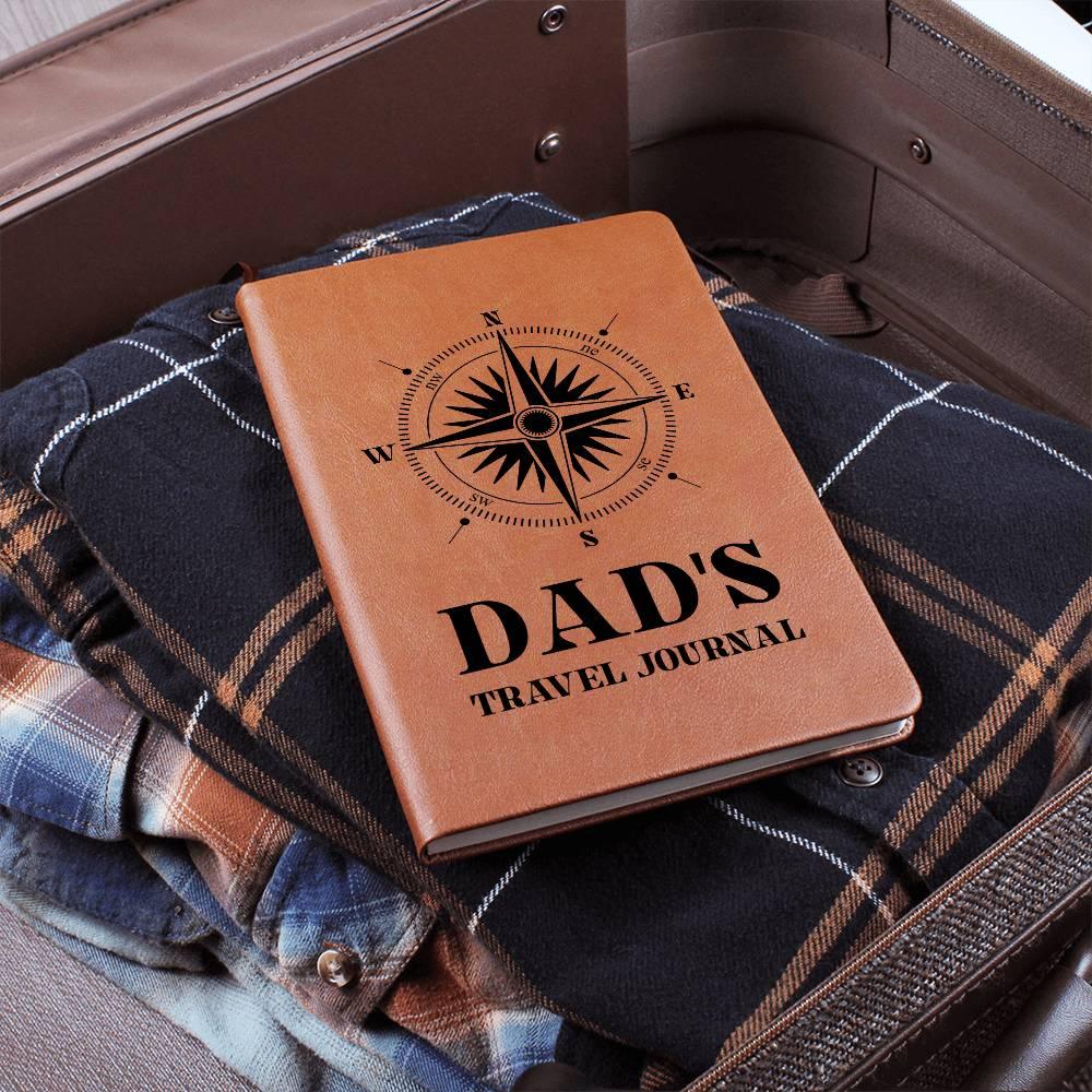 Gift for Dad Travel Leather Journal - Mallard Moon Gift Shop