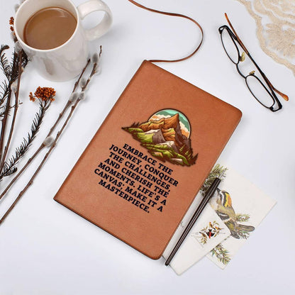 Embrace the Journey Leather Journal - Mallard Moon Gift Shop