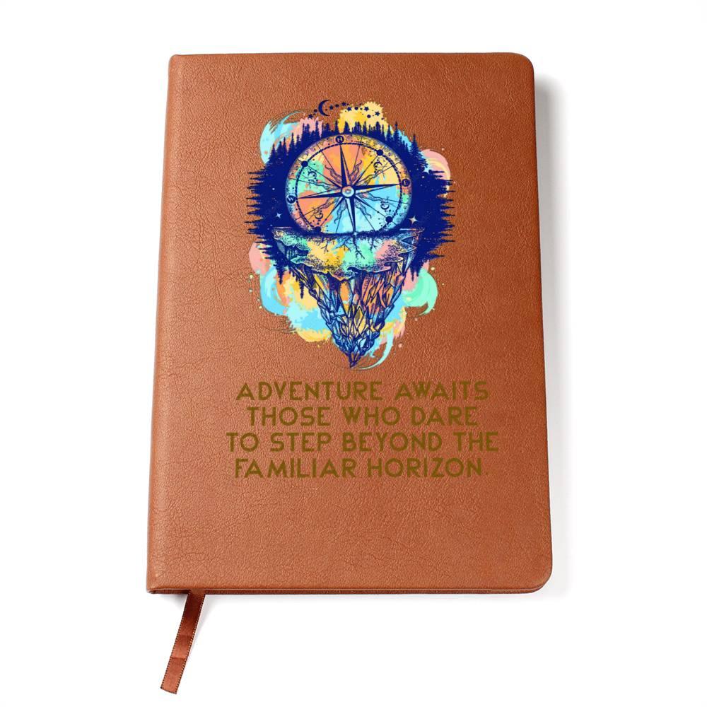 Adventure Awaits Leather Journal - Mallard Moon Gift Shop
