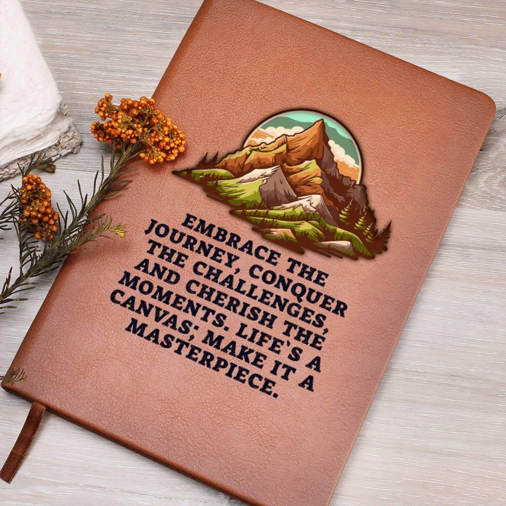 Embrace the Journey Leather Journal - Mallard Moon Gift Shop