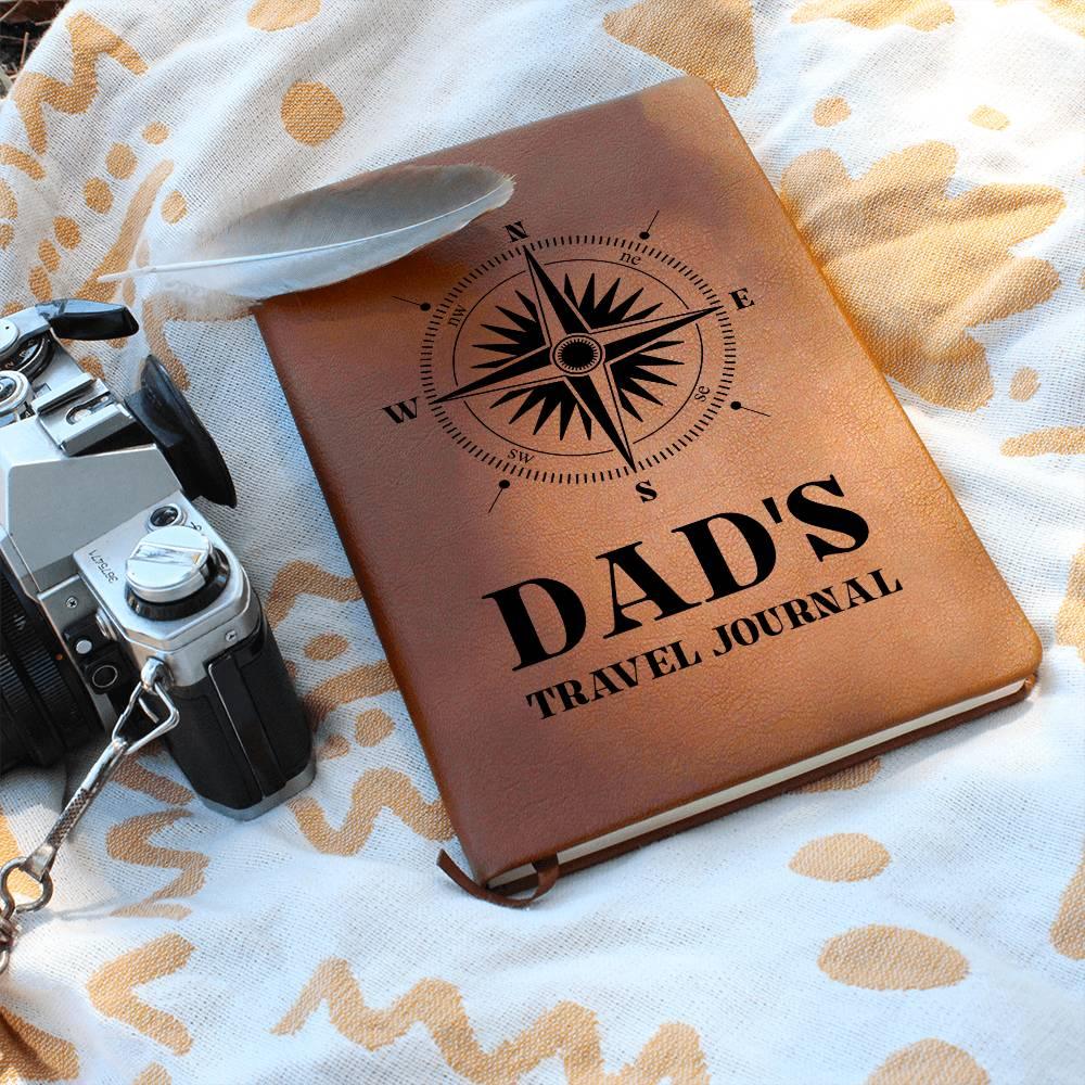 Gift for Dad Travel Leather Journal - Mallard Moon Gift Shop