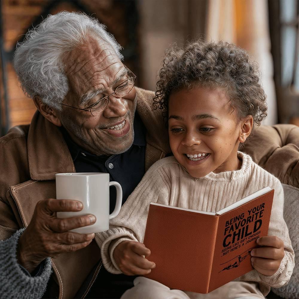 Gift for Dad - Being Your Favorite Child Seems Like Gift Enough, But Here's a Leather Journal - Mallard Moon Gift Shop