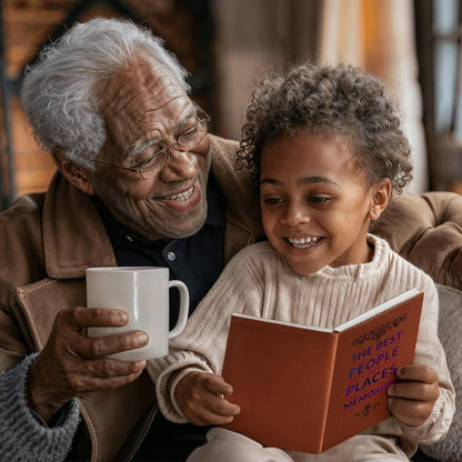 The Best Things are the People We Love Leather Journal - Mallard Moon Gift Shop